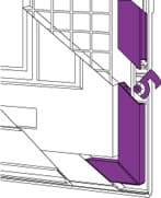 Composite Door Security Hooks